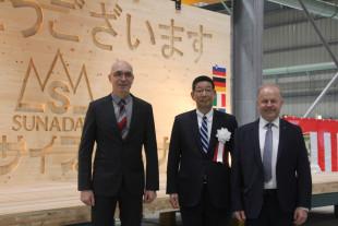 Opening ceremony of the new CLT plant in Japan