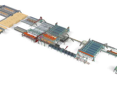 1st  CLT Panel at Södra new CLT facility project has been manufactured