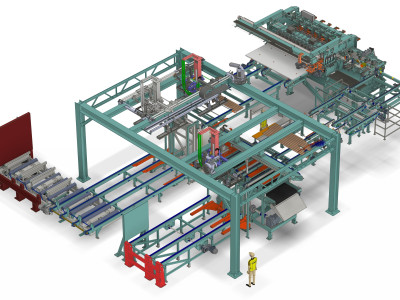 Z-Press for CLT cross layers at Stora Enso put into operation