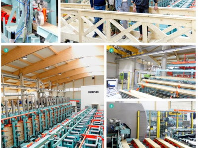 Only three operators for a universal compact production line in a remarkable hall