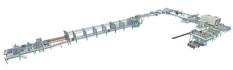 Planing sorting line