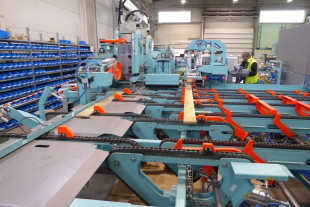 Double finger jointing line