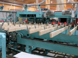 7. KONTIZINK L-S120 finger jointing line with capacity up to 80 pcs/min; 120 m/min