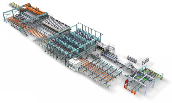 Pilot CLT production line in Sweden