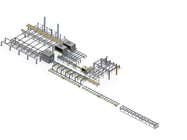 Constructional timber line - 12 joints