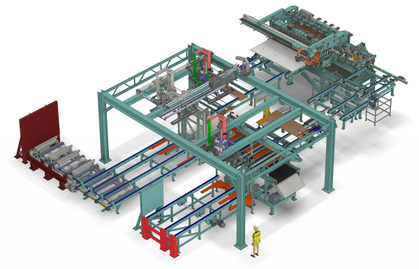 Z-Press for CLT cross layers at Stora Enso put into operation