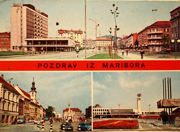 Postcard, Greetings from Maribor, 1971