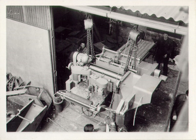 Beladevorgang einer Maschine in der Pajkova ulica Ende der siebziger Jahre.